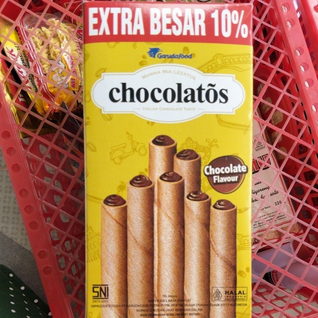 

Chocolatos isi 24pcs Cemilan coklat (ecer 1000)