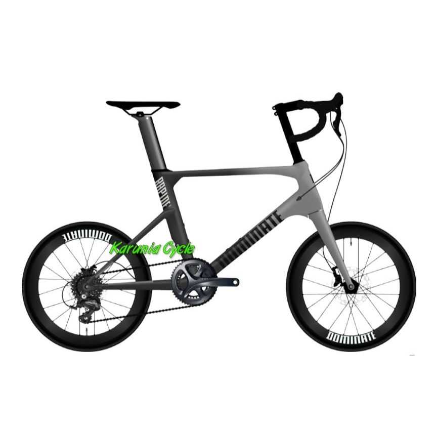 Sepeda MINIVELO DOMINATE RAPIDE ELITE CARBON 20 SPEED SHIMANO HYDRAULIC DISC BRAKE 20 Inch