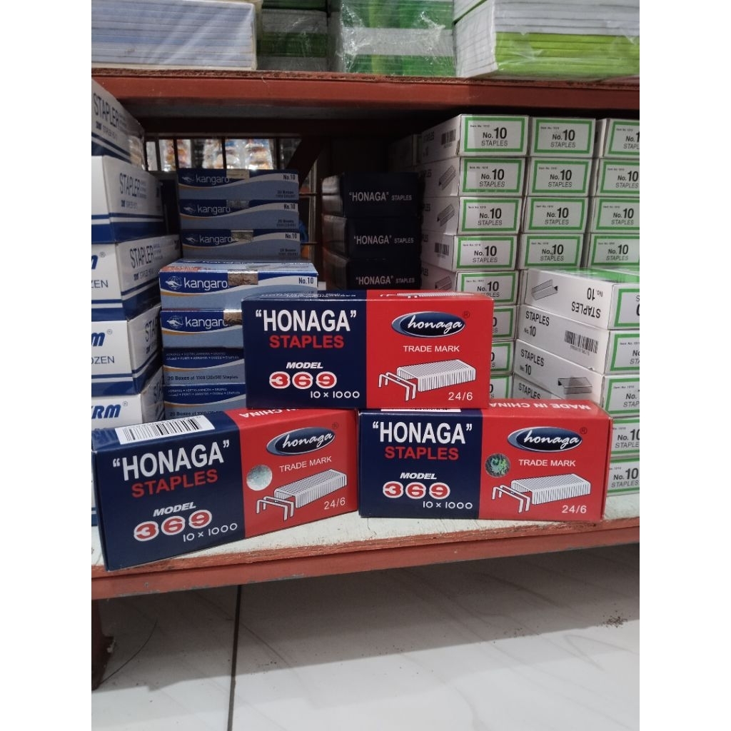 

(1SLOP) ISI STAPLES HONAGA 24/6 | ISI STAPLES HONAGA BESAR ISI 10 X 1000PCS