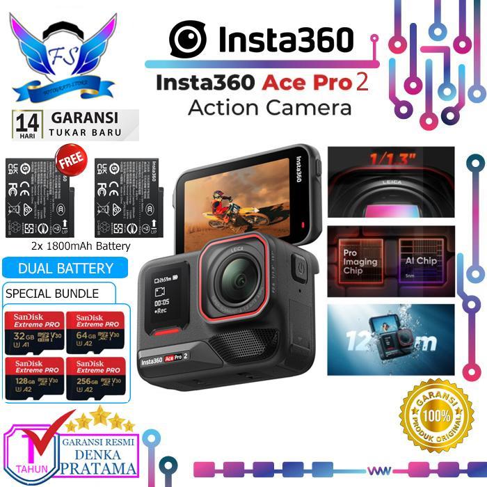 Insta360 Ace 2 Pro Action Camera Insta 360 Garansi Resmi Action Cam 36 Garansi Resmi