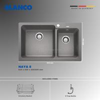 Kitchen Sink Blanco Naya 8 Silgranit / Blanco Sink Silgranit NAYA 8 (Sink Only) - Anthracite