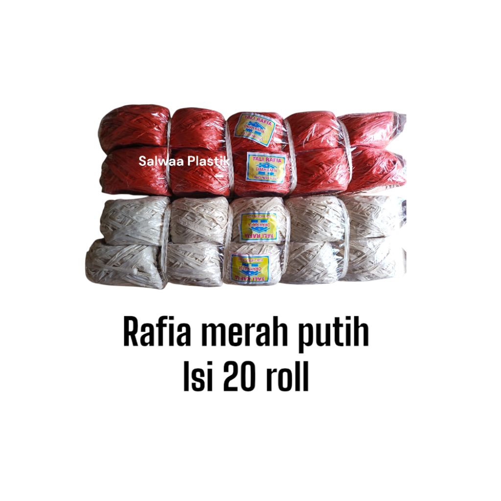 

Tali Rafia Merah Putih isi 20 Roll