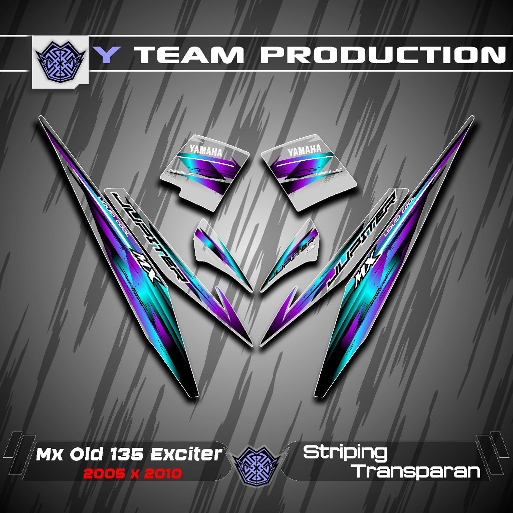 Striping Uv Transparan X14Jupiter Mx Lama 135 Striping Transparan Mx Old /Striping Mx Old Transparan