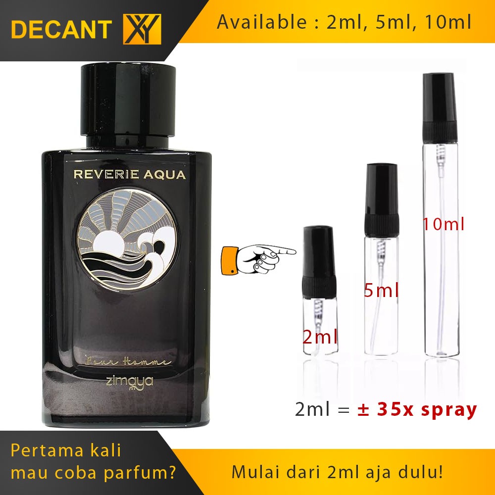 Decant Zimaya Reverie Aqua EDP for Men 2ml 5ml 10ml