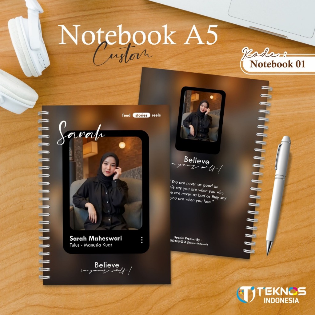 

NOTEBOOK SOFTCOVER CUSTOM - BUKU CATATAN A5 SPIRAL PREMIUM