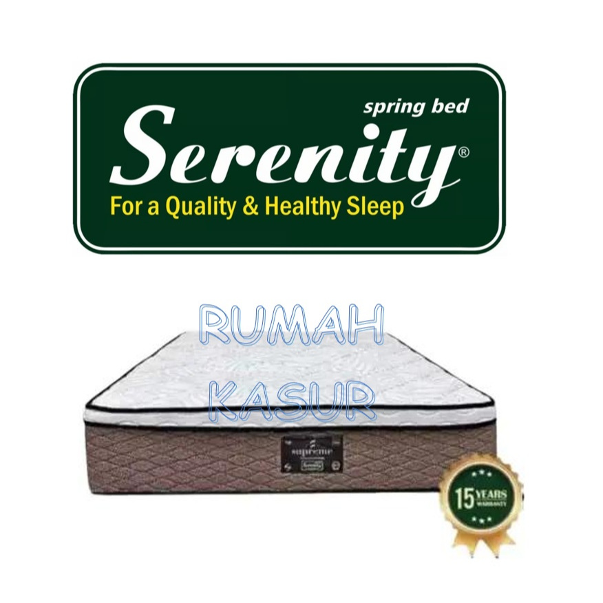 Kasur Elite Serenity SUPREME Plush Top Premium Pocket Spring Lapisan Spring Bed Hanya Kasur