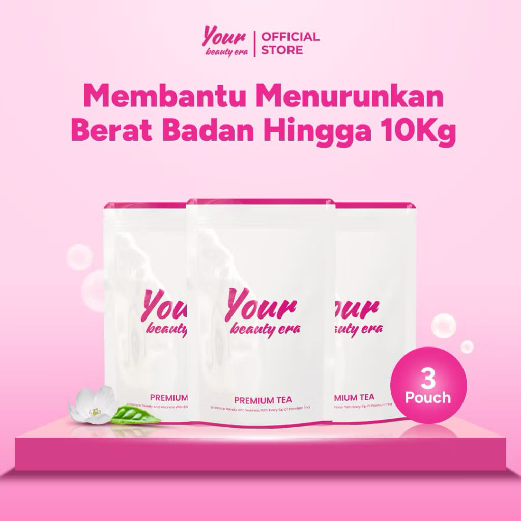 

Paket Hemat 3 Pouch Tea Your Beauty Era - 1 Pouch Isi 20 TeaBag | Tea Hijau Melati Herbal