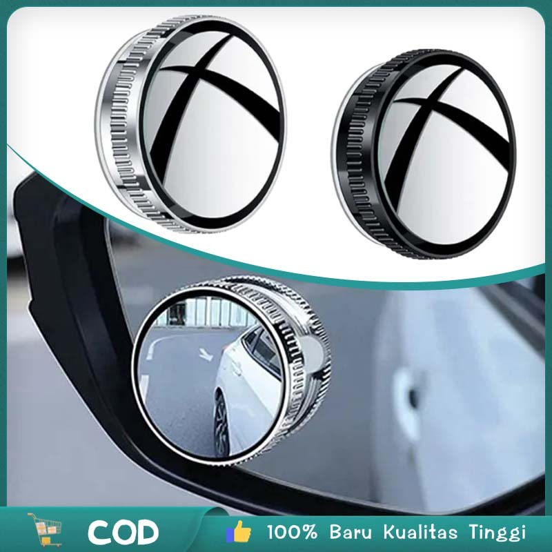 2pcs/set Kaca Spion Blind Spot Mobil Blind Spot Mirror Spion Mobil Cermin Spion Blind Spot Mobil 360
