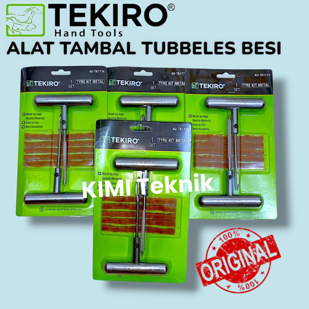Alat Tambal Ban TEKIRO Tubles gagang Besi Original