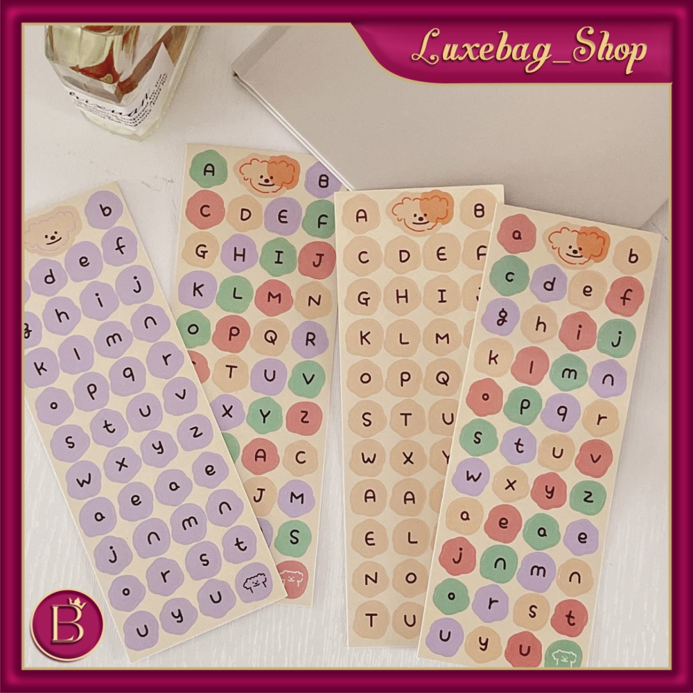 

LB - Stiker Alphabet Huruf Angka Deco Aesthetic Dekorasi Buku Jurnal / Stickear Alfabet DIY Scrapbook Planner Diary / Stiker Huruf Angka R440