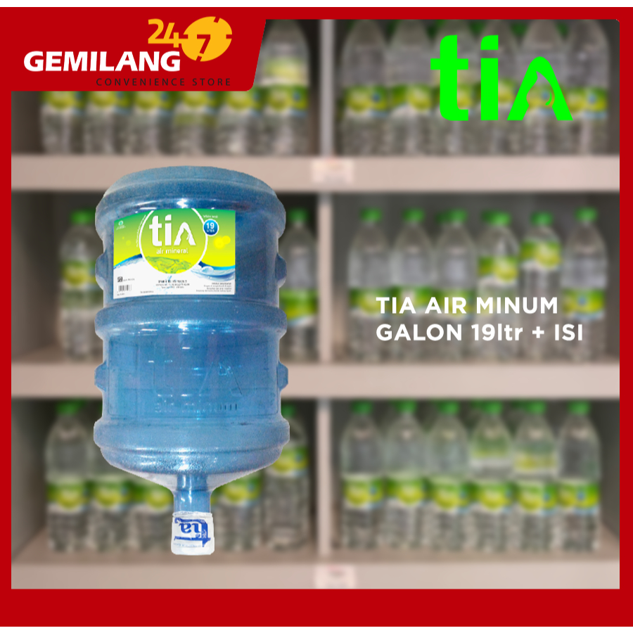 

TIA AIR MINUM GALON 19ltr + ISI, REFILL