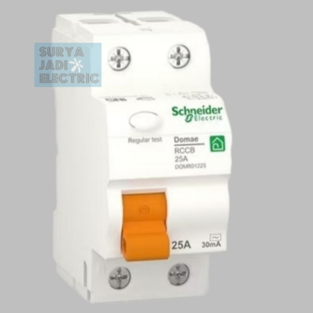 ELCB RCCB Anti Kontak Schneider DOMAE 2P 1P+N 1P + N 25A 30mA
