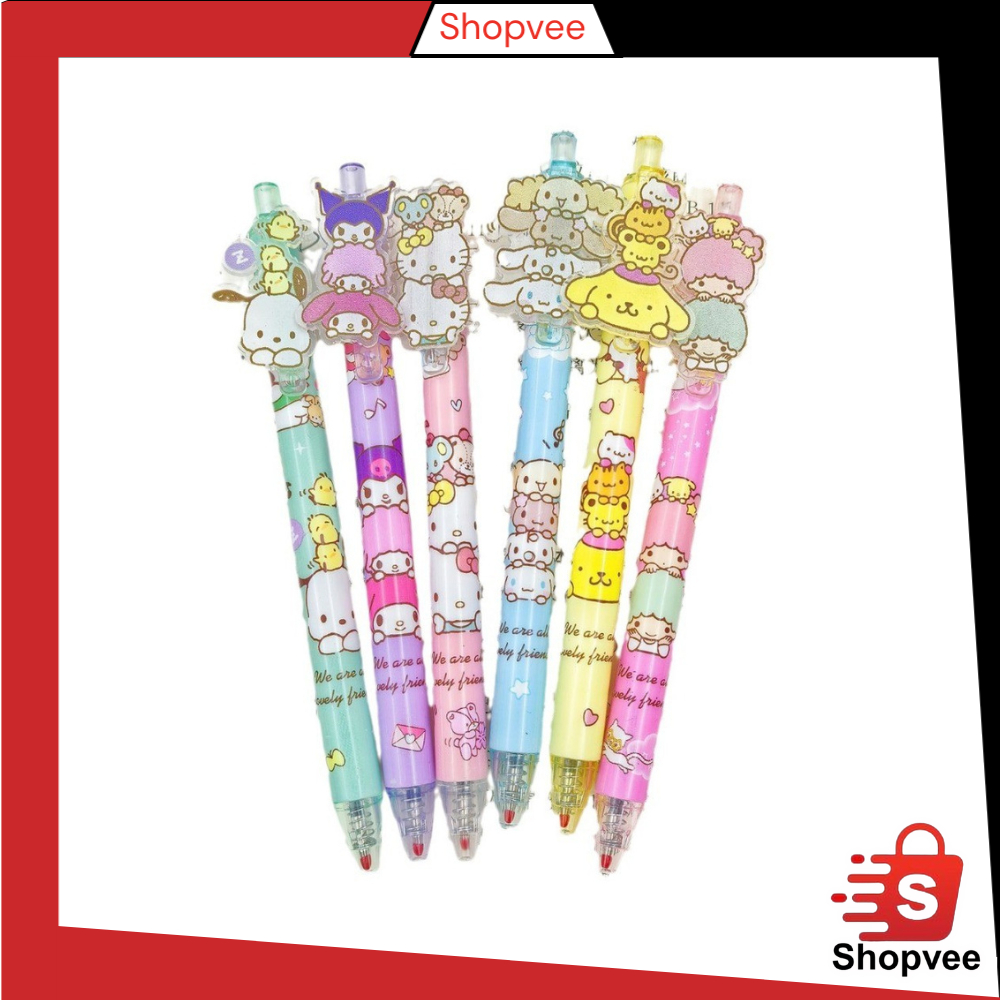 

Shopvee PEN GEL MODEL CETEK KLIK SANRIO MELODY CINNAMOROLL KUROMI/PULPEN LUCU AKRILIK KARAKTER SANRIO Y3362