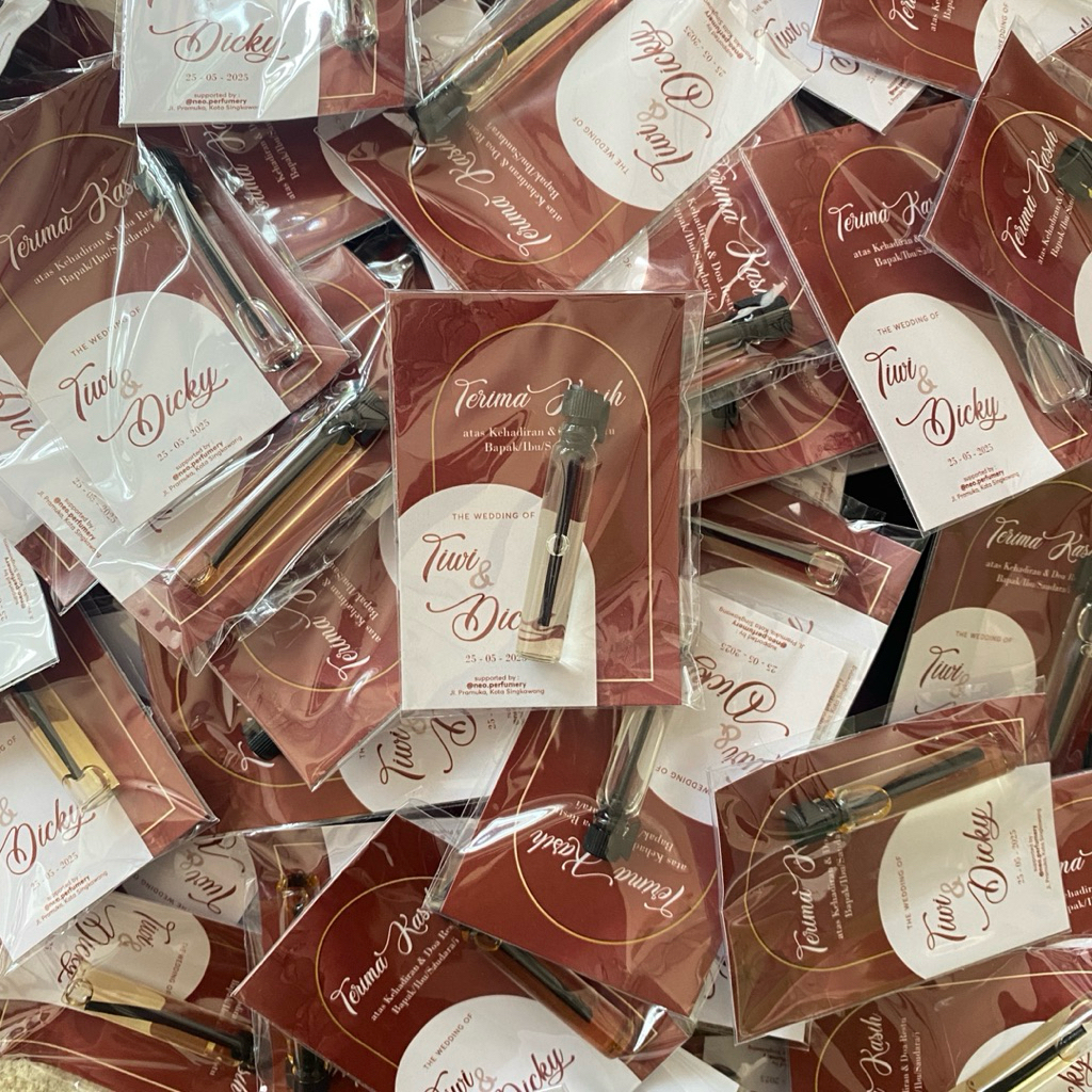 Souvenir parfum 2ml - souvenir pernikahan (isi 100pcs)