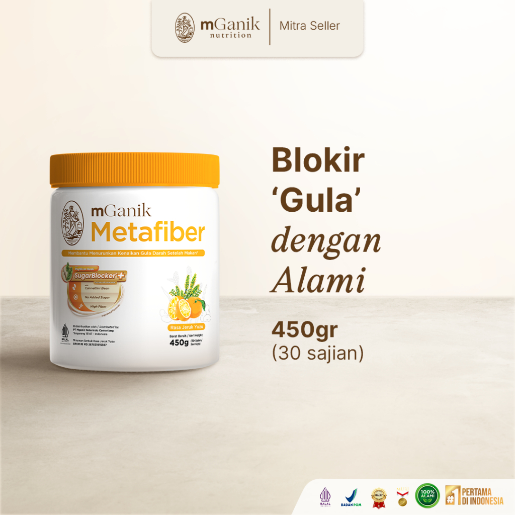 mGanik Metafiber Jeruk Yuzu Original - Suplemen Diabetes