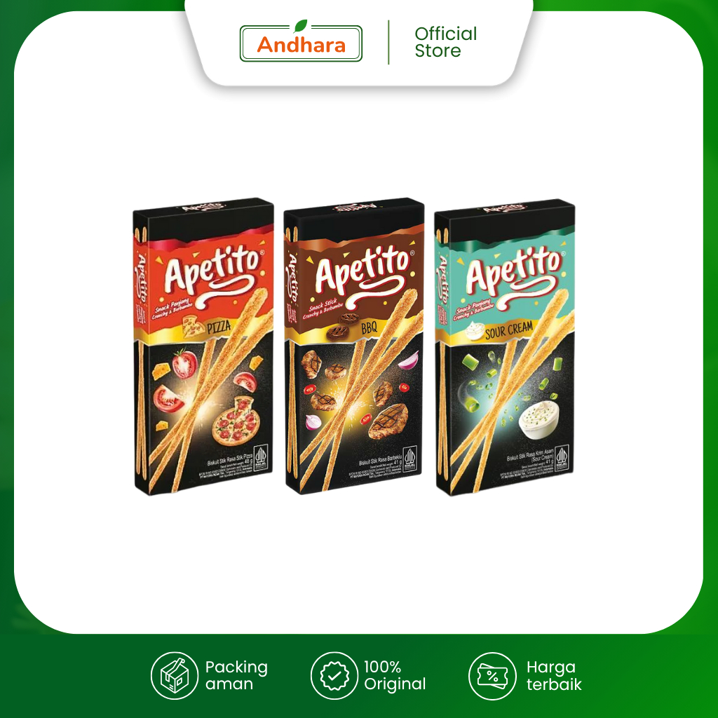 

Apetito Snack Stick Panjang Crunchy Berbumbu 41gr