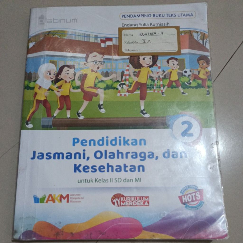 buku bekas pjok kelas 2 kurikulum merdeka