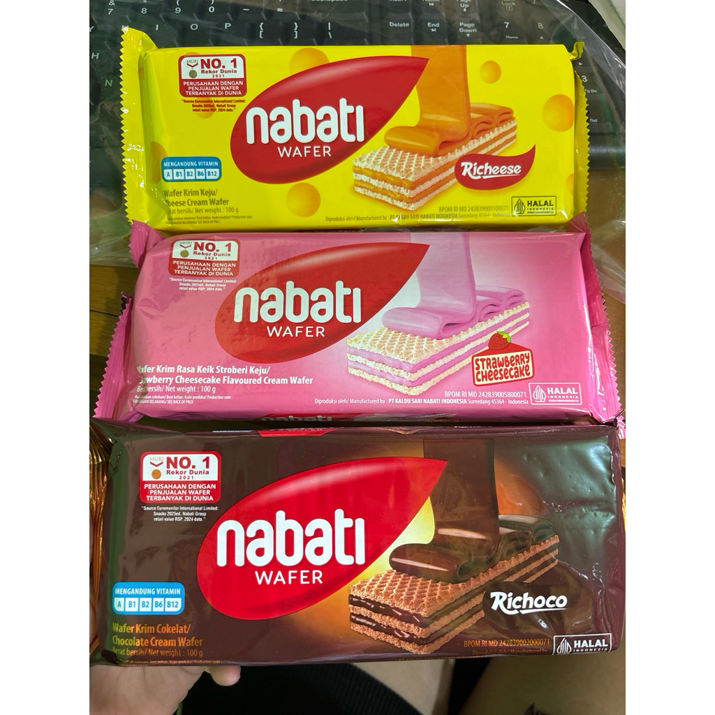 

nabati wafer varian rasa 100gr (grosir)