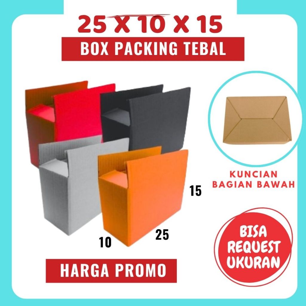 

Box 25x10x15 Packing A0 Dus Karton Kardus Kotak Kemasan Sparepart Assesoris Diva Box