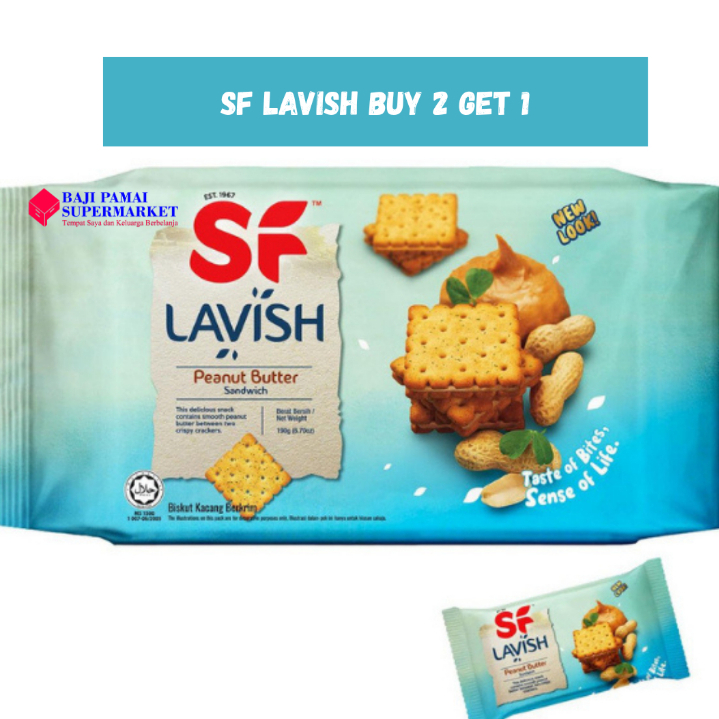 

BUY 2 GET 1 Shoon Fatt LAVISH Peanut Butter sandwich