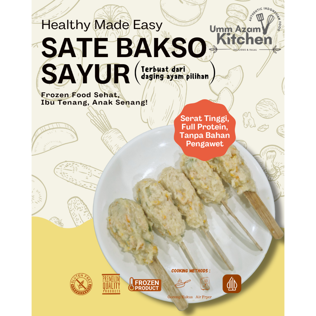 

Sate Bakso Sayur - High Protein Snack isi 5 Pcs