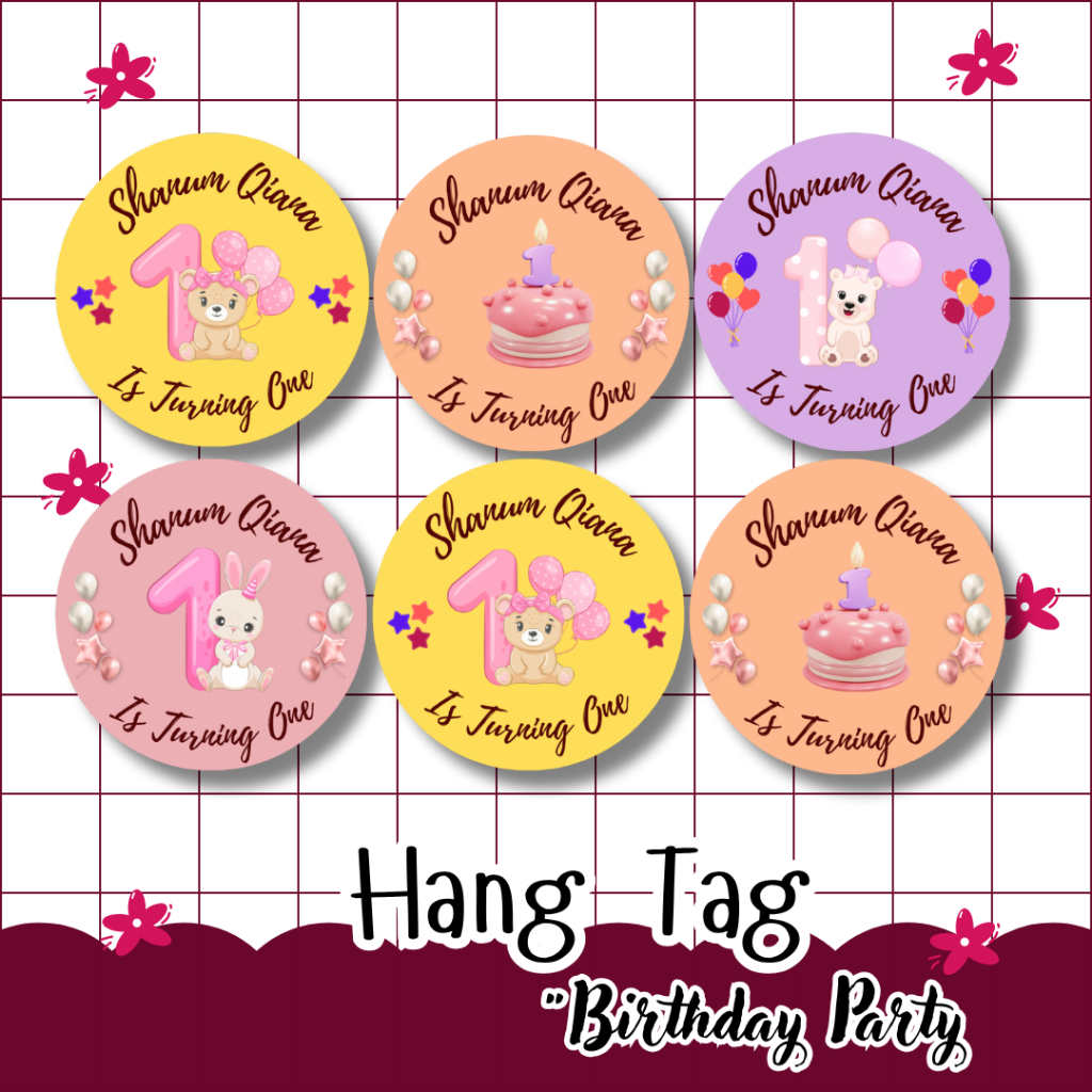 

meliarsdna.craft〡Hang Tag Customer〡Bentuk Lingkaran Circle