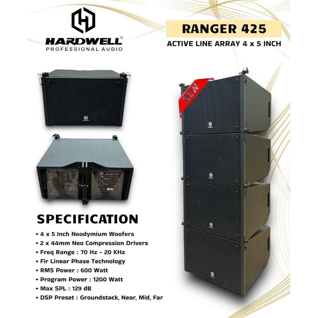 Speaker Line Array Aktif Hardwell RANGER 425