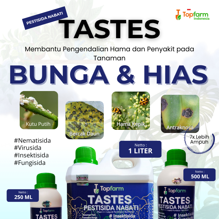 Pestisida Nabati Topfarm / Obat Atasi Hama Tanaman / Obat Pembasmi Ulat Tanaman Hias / Obat Pembasmi