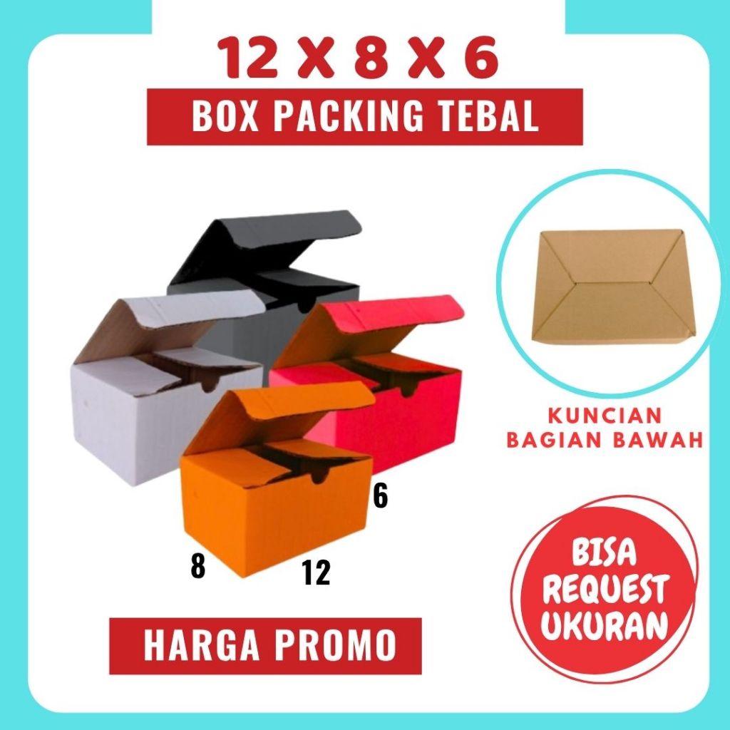 

Box Packing 12x8x6 Box A0 Paku Kardus Karton Dus Kotak Kemasan Sparepart Assesoris Diva Box