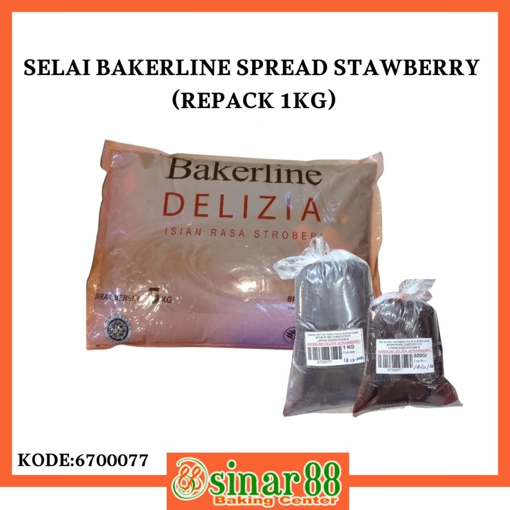 

Selai Bakerline Spread 1kg (Repack) – Strawberry & Blueberry