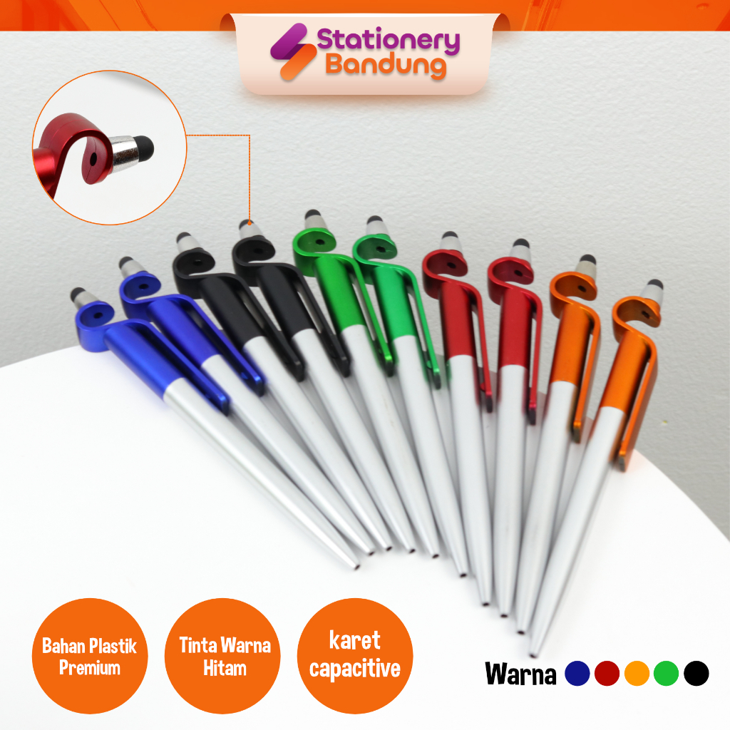 

Ballpoint Stylus Pulpen Smartphone Stylus Touchscreen Touch Pad Pena 2in1