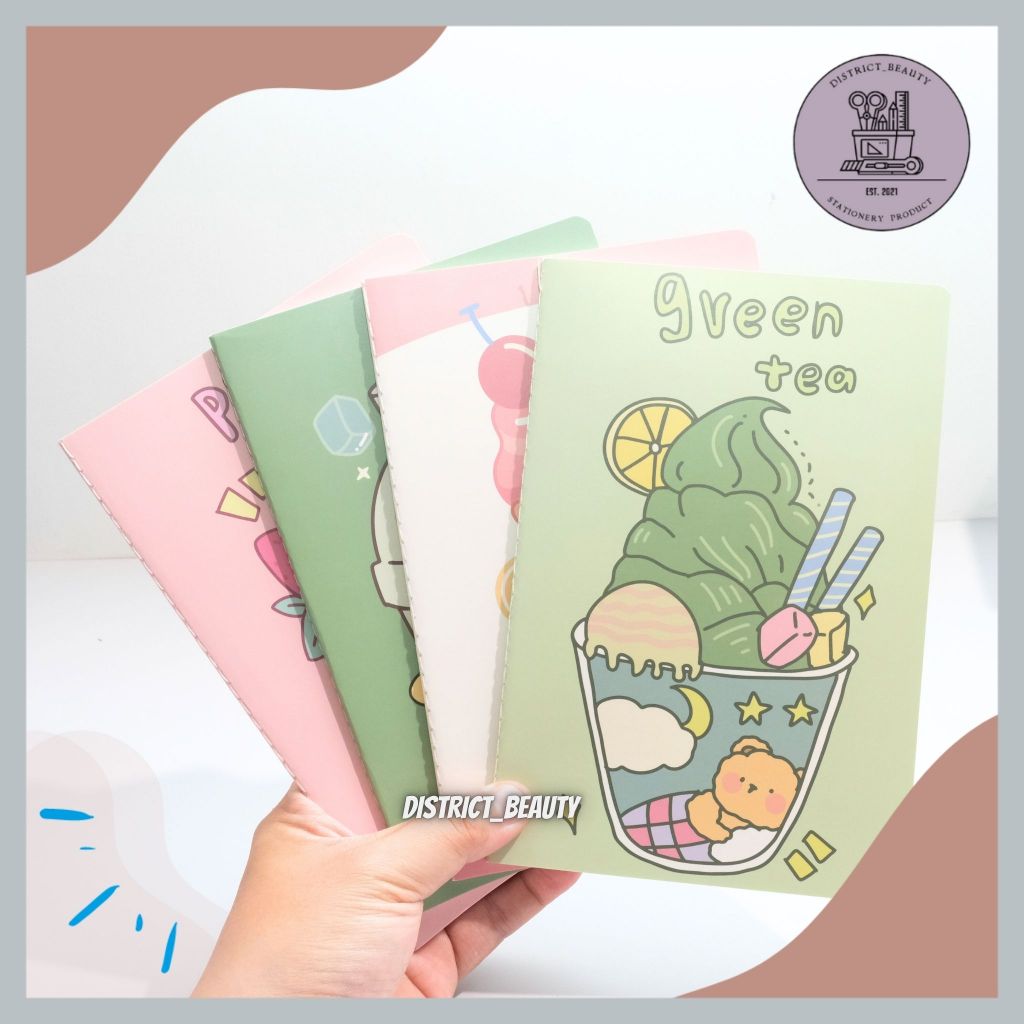 

BUKU TULIS BERGARIS STANDAR A5 MINUMAN KELINCI BOBA NOTEBOOK STANDARD DESSERT BUKU TULIS BERMOTIF LUCU TERMURAH