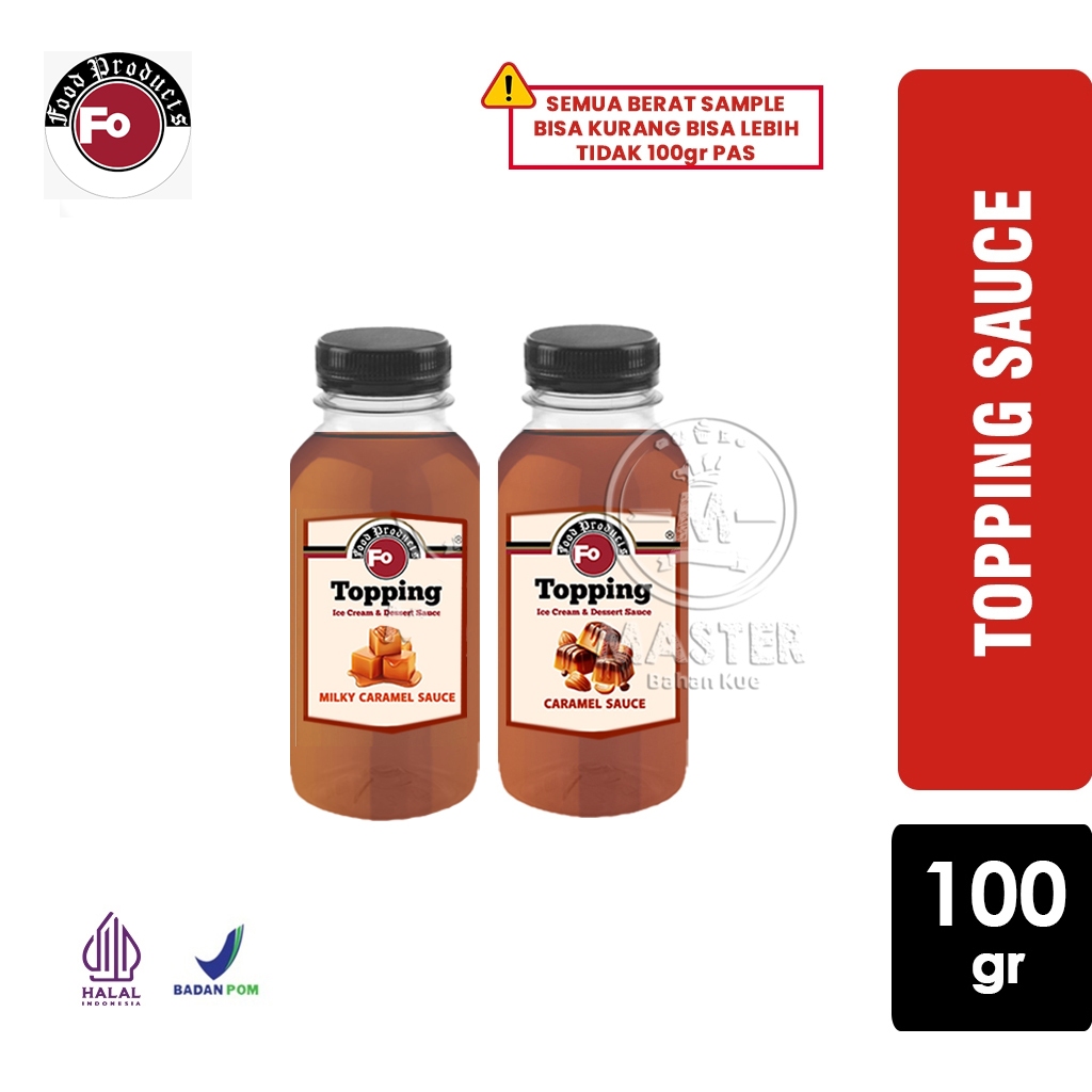 

Topping Saus FO Ice Cream & Dessert Sauce Caramel / Milky Caramel [Sample 100gr]