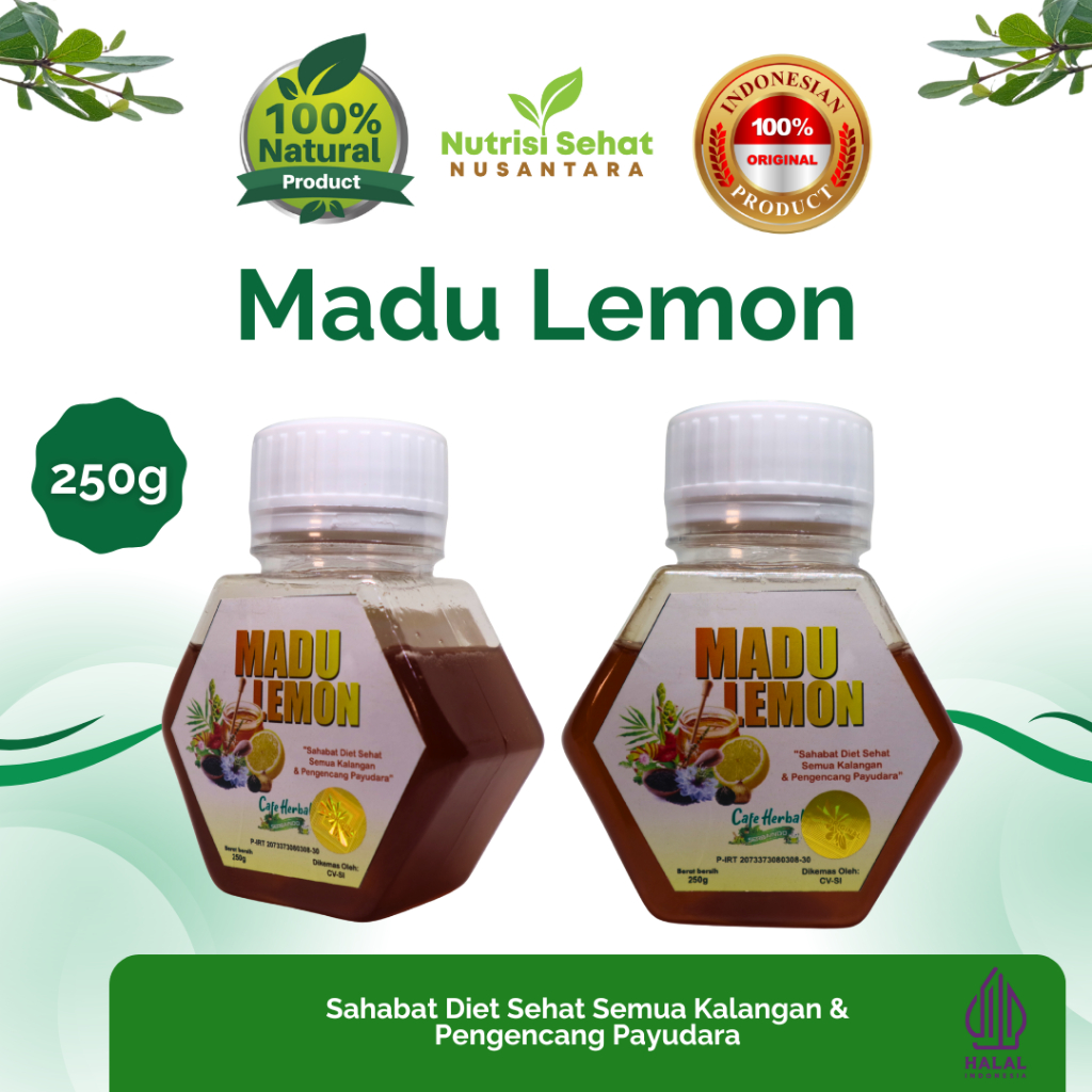 

Madu Lemon 250g – Sahabat Diet Sehat & Perawatan Alami Tubuh Wanita
