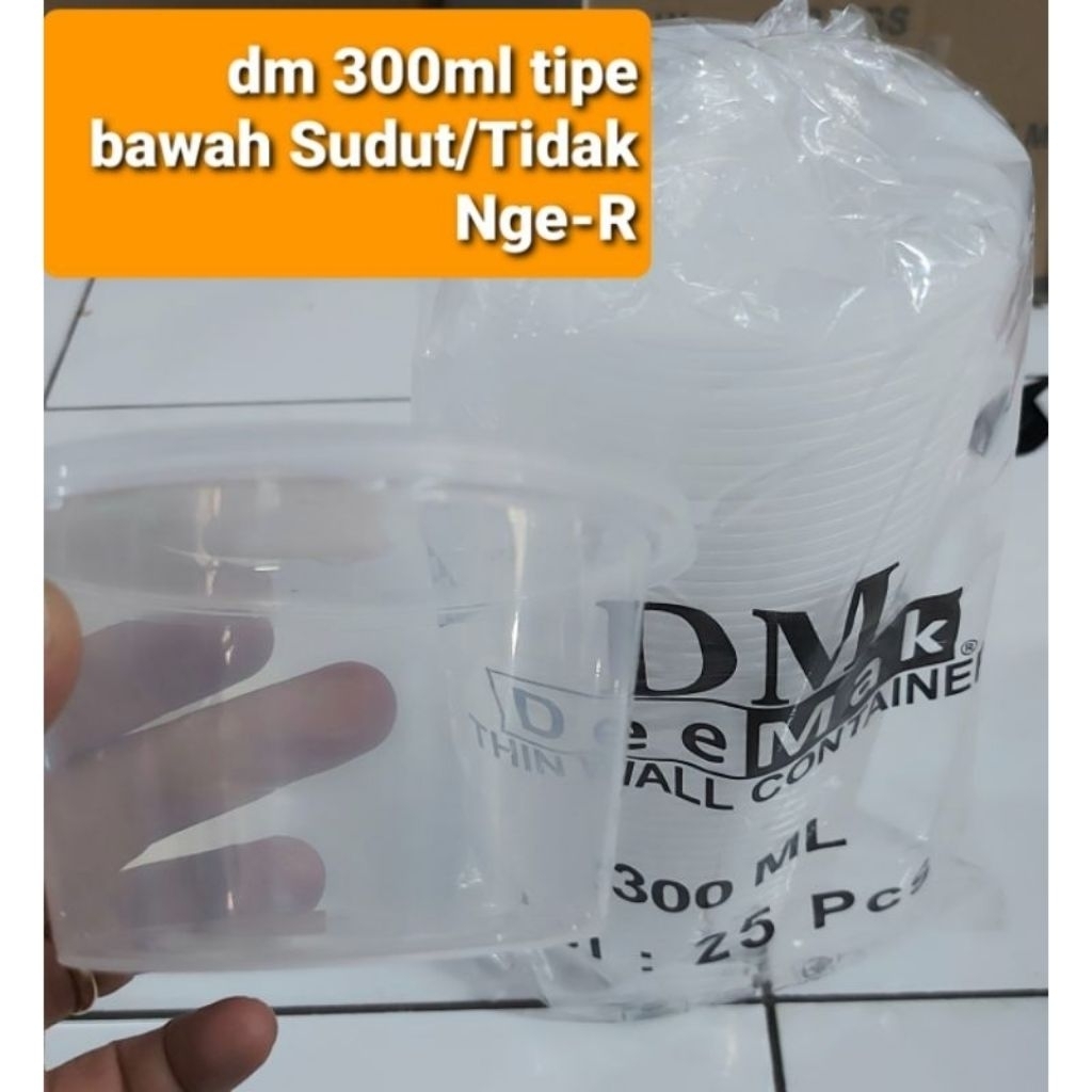 thinwall DM 300ml R&RB/mangkok plastik 300ml Sudut & Nge-R/mangkok thinwall 300ml murah