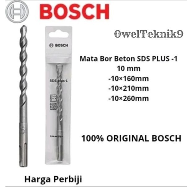 OwelTeknik9 - Mata Bor Beton SDS PLUS-1 Untuk Rotary Hammer BOSCH/Mata Bor Tembok SDS PLUS-1 Hammer 