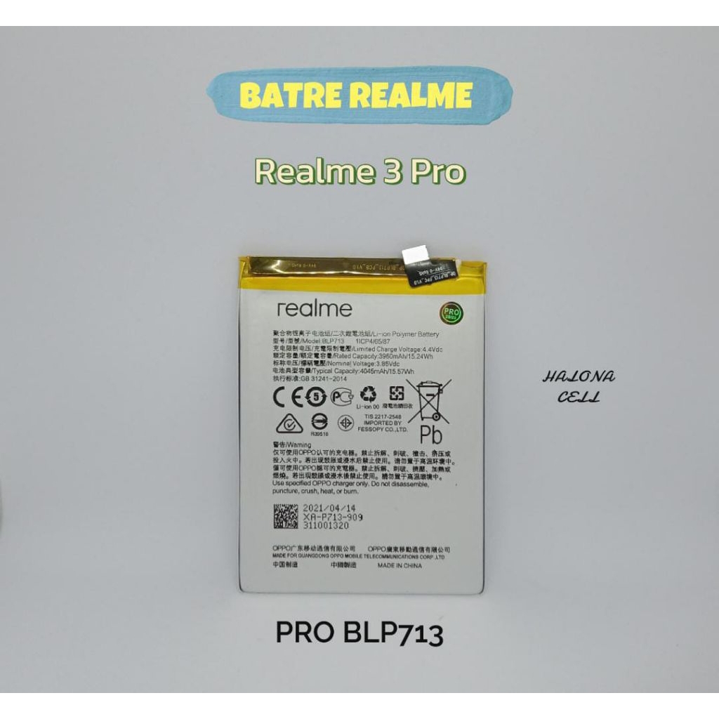 BATERAI REALME 3 PRO BLP713