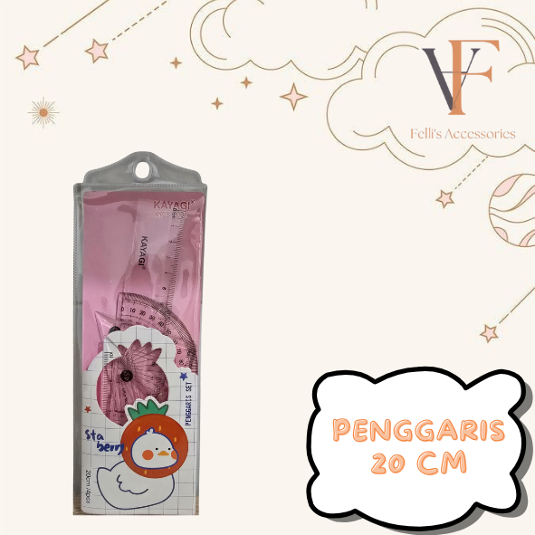

Felli's Accessories - Penggaris Kayagi 20cm