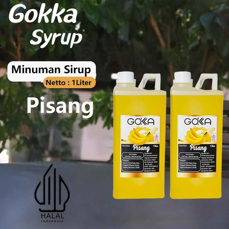 

GOKKA Sirup Minuman Rasa Pisang 1L Syrup / Pisang Juice