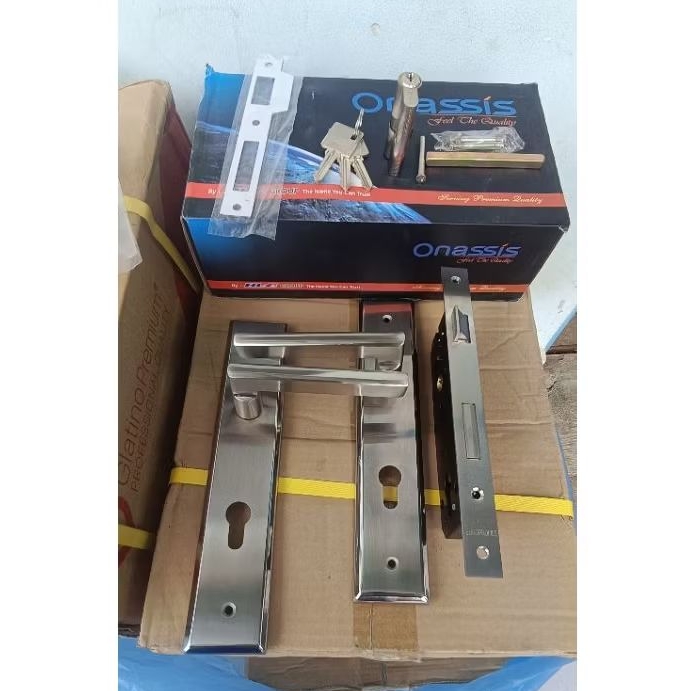 Kunci Pintu Onassis KAGAWA SS / Kunci Pintu Stainless Fullset / Kunci Onassis Premium Quality / Kunc