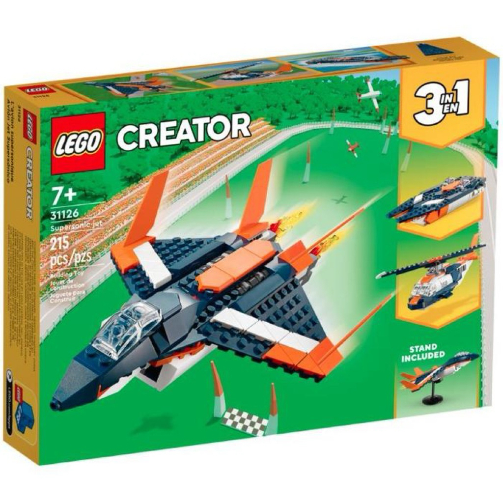 Lego Creator 31126  - Super sonic-Jet 3 in 1