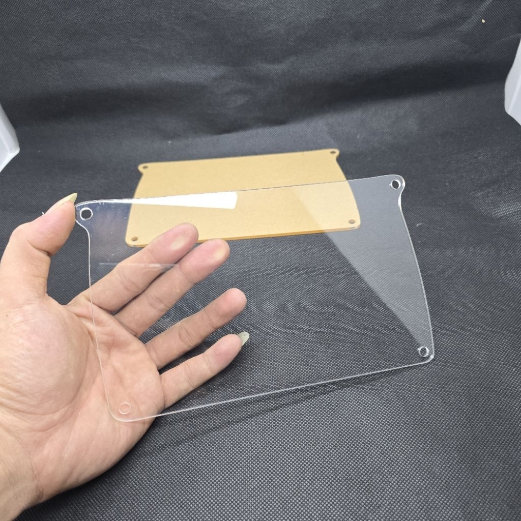 cover mika tutup box filter udara yamaha mio smile mio sporty bahan aklirik 3 mili bening transparan