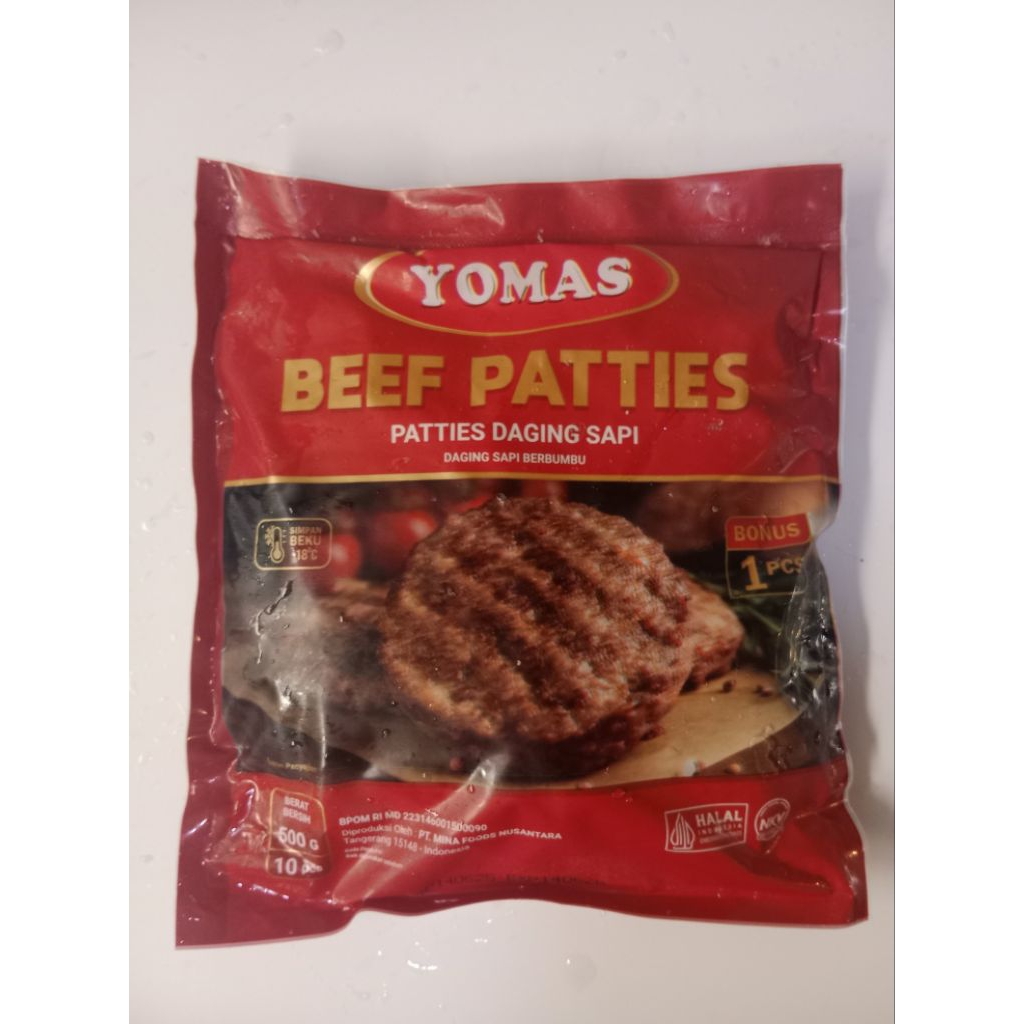 

Yomas beef patties 500gr