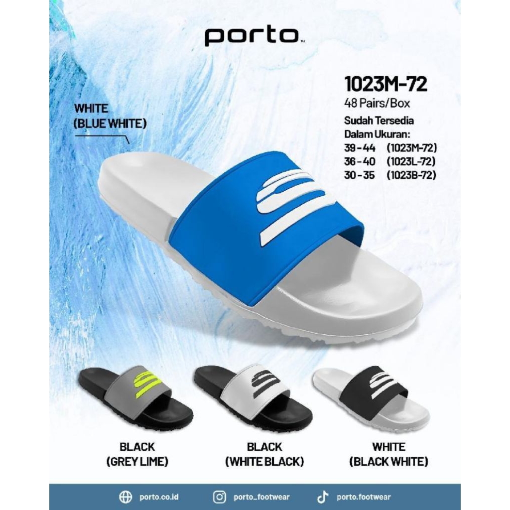 sandal slop laki laki sandal porto s
