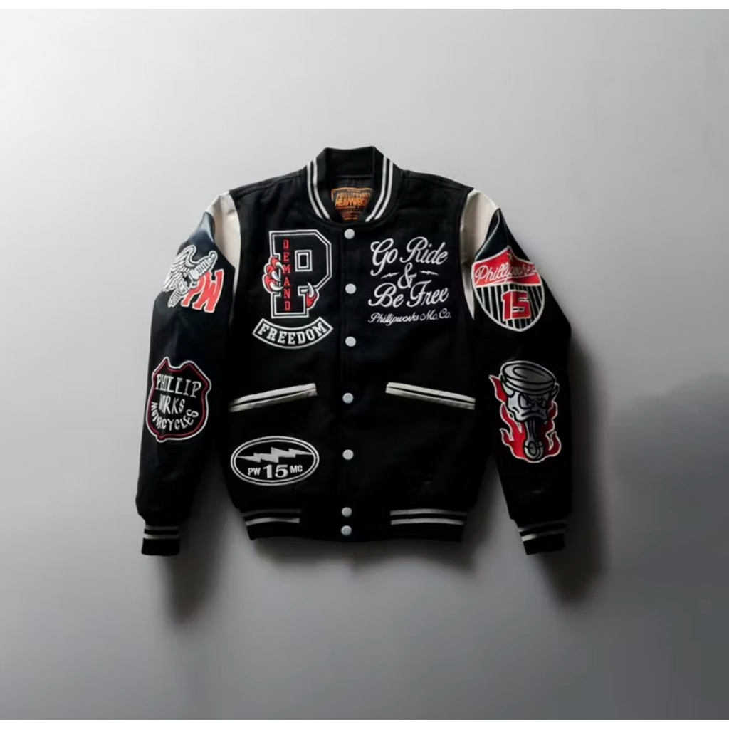 nightfall varsity jacket phillip works original