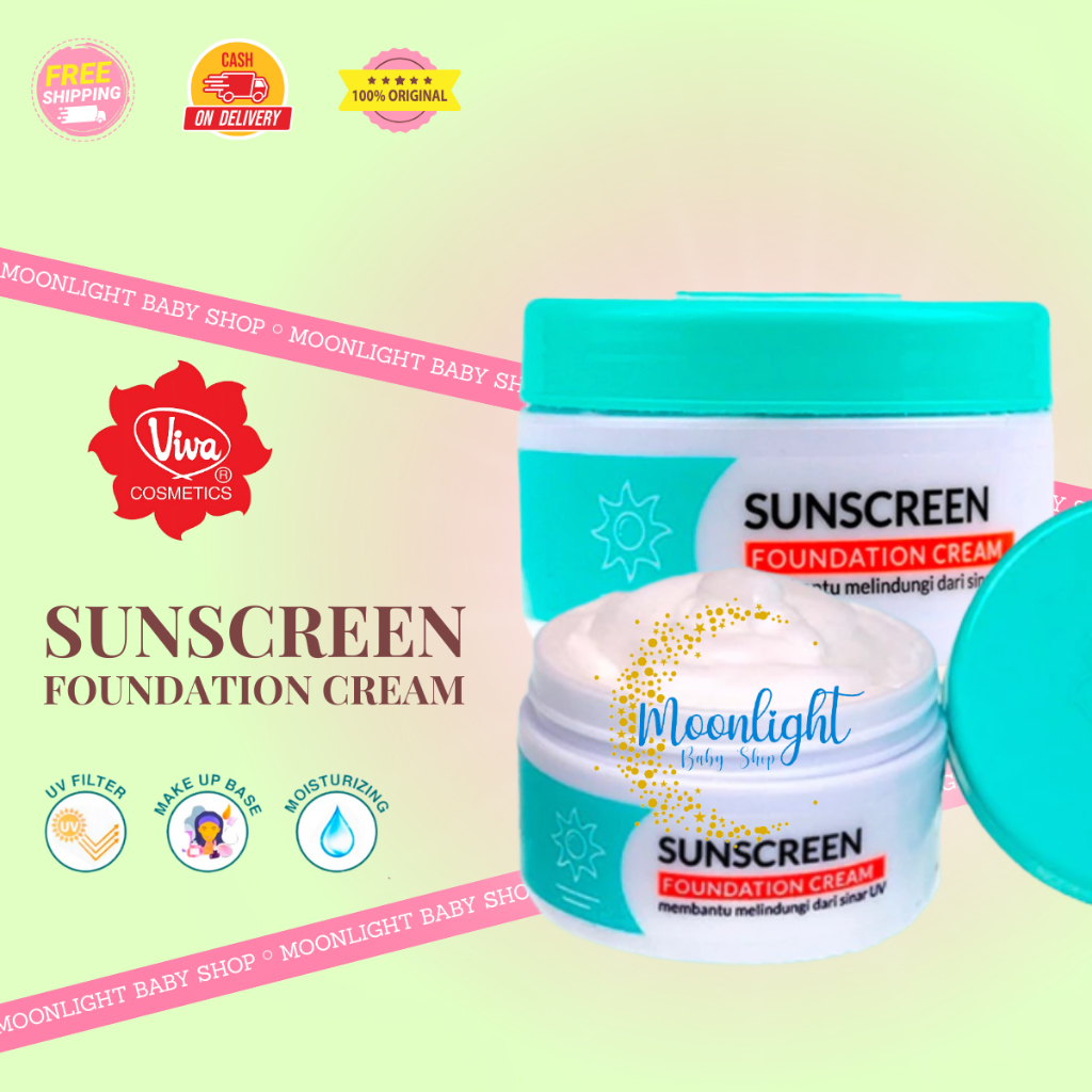 Viva Sunscreen Foundation Cream 22gr - UV FILTER / Sunscreen