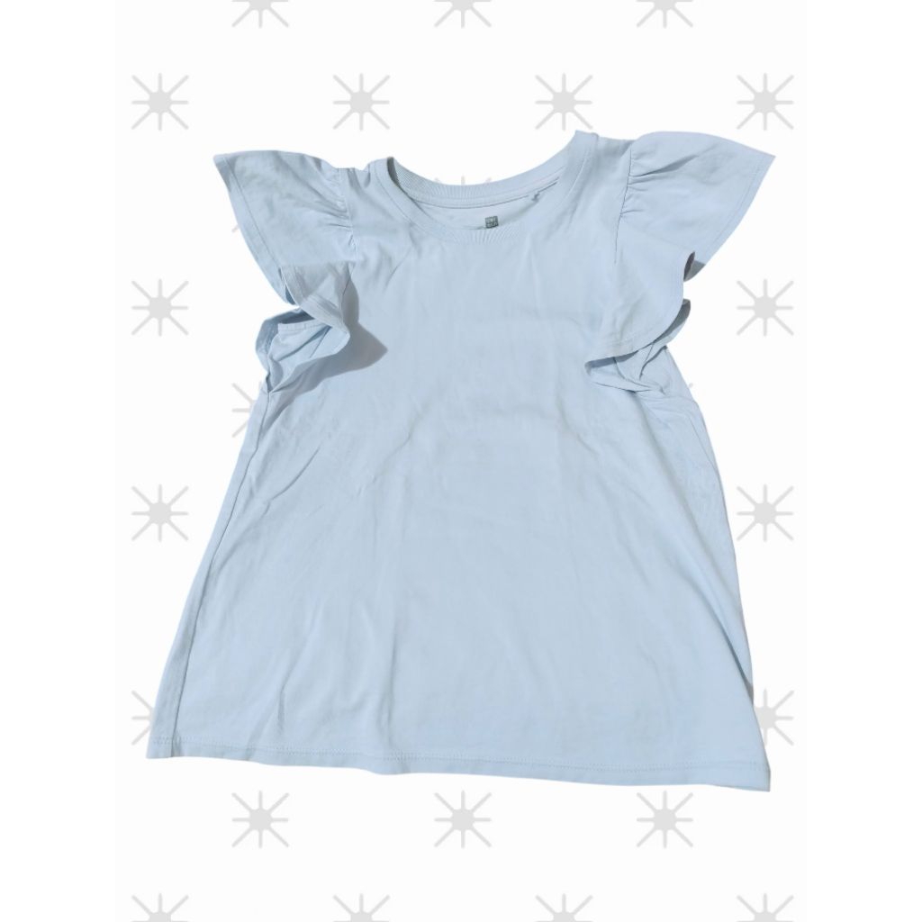 ruffle top anak uniqlo ori top uniqlo ruffle anak ori uniqlo