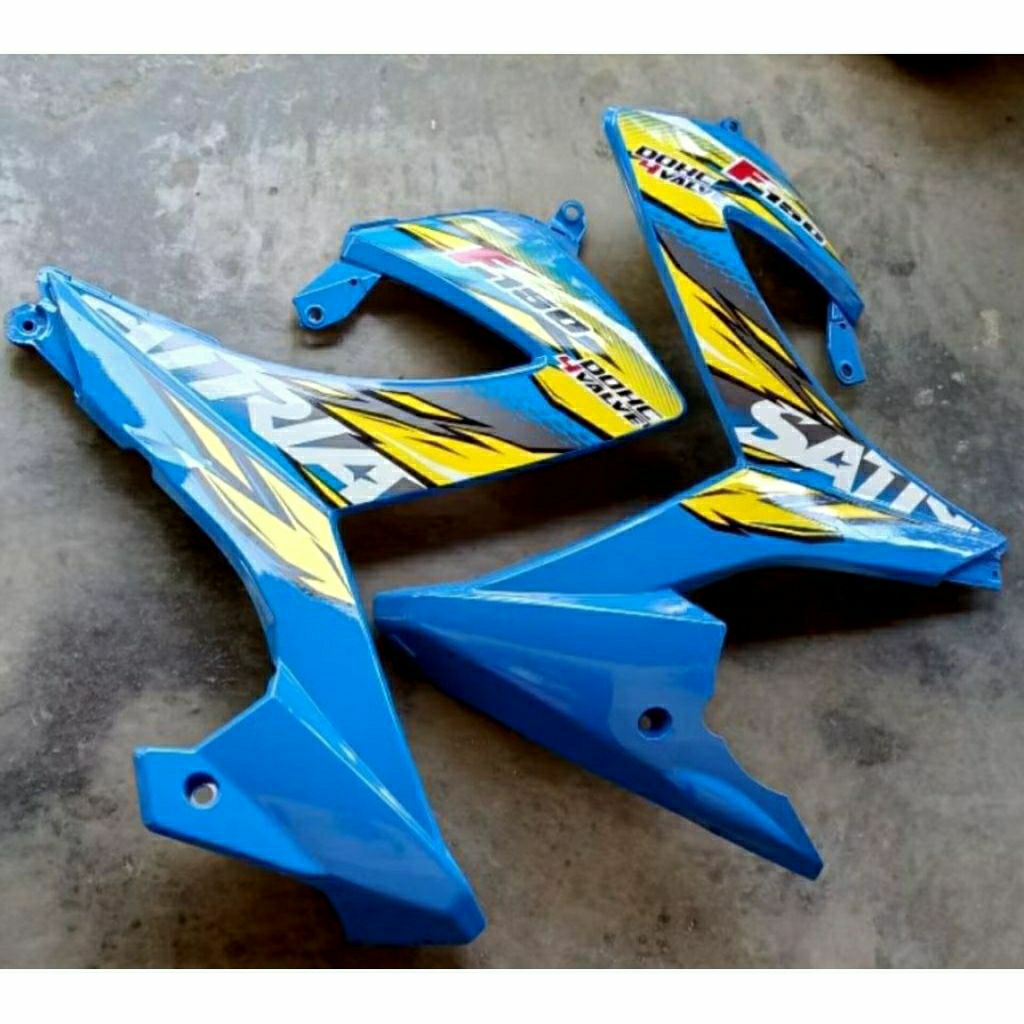 COVER SAYAP FU BODY SAMPING SAYAPAN SUZUKI SATRIA FU FACELIFT FU FL NEW 2014 SET PLUS STRIPING MIRIP