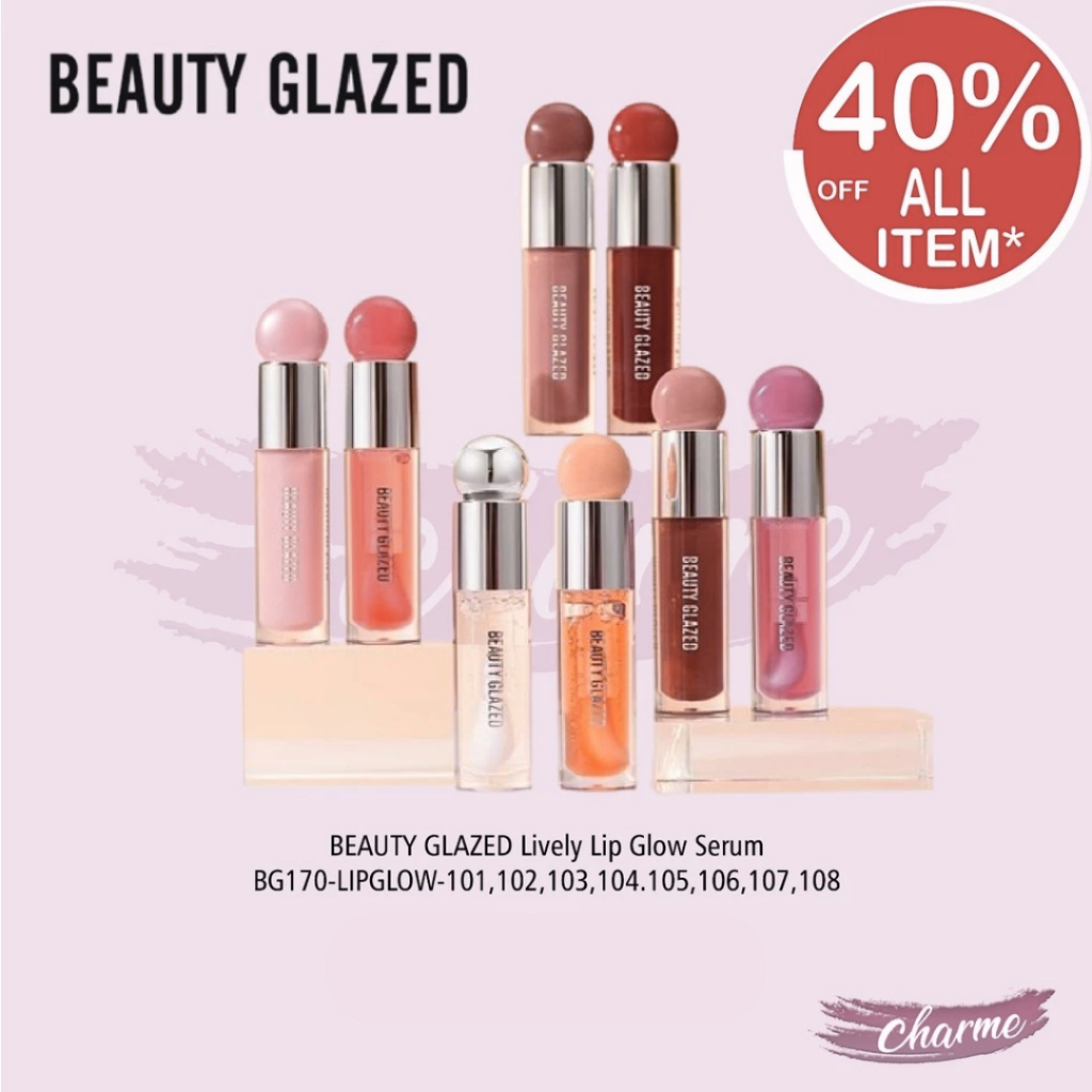 (READY & ORI) Beauty Glazed Lively Lip Glow Serum Pelembab Bibir BG170 Lip Oil Serum Tinted Lip Seru