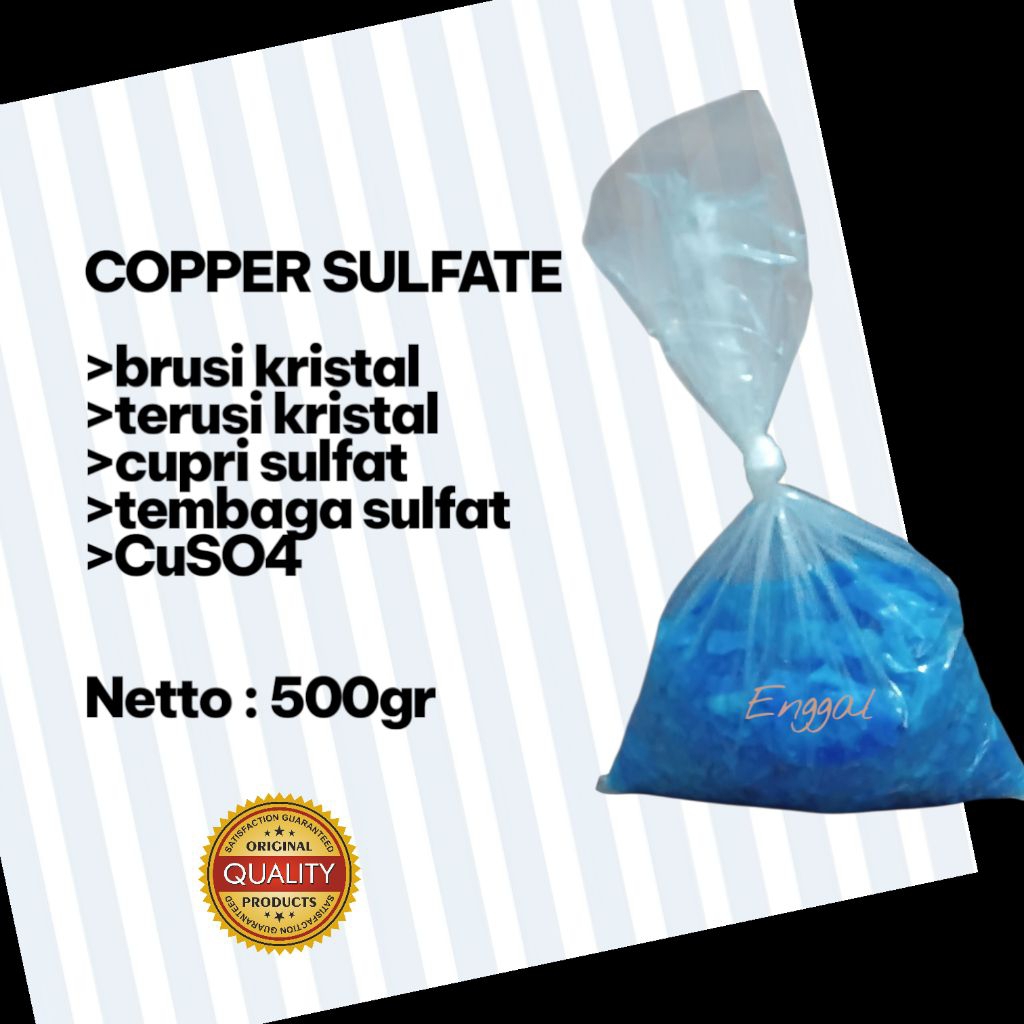 copper sulfat/terusi kristal/cupri sulfat/tembaga sulfat/CuSO4 @500gr